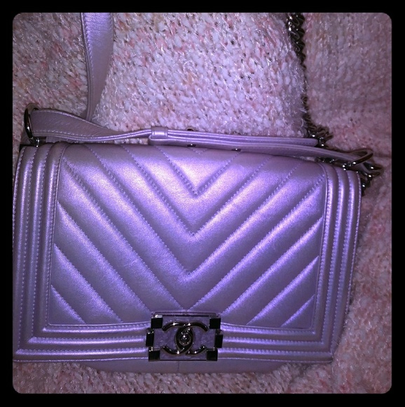 purple chanel bag